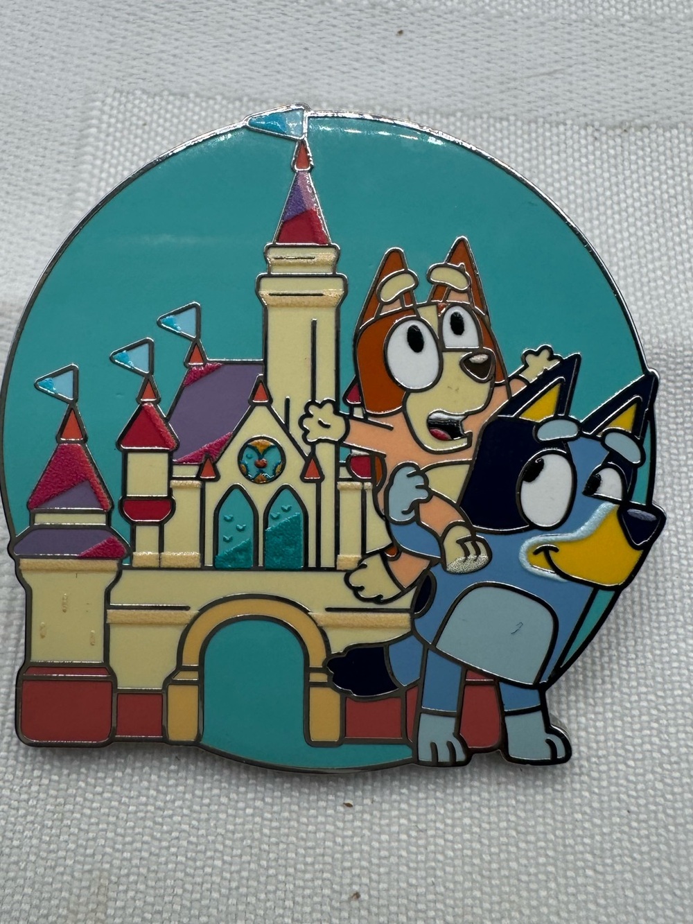 Disney Bluey and Bingo with Castle Disney trading pin 2026